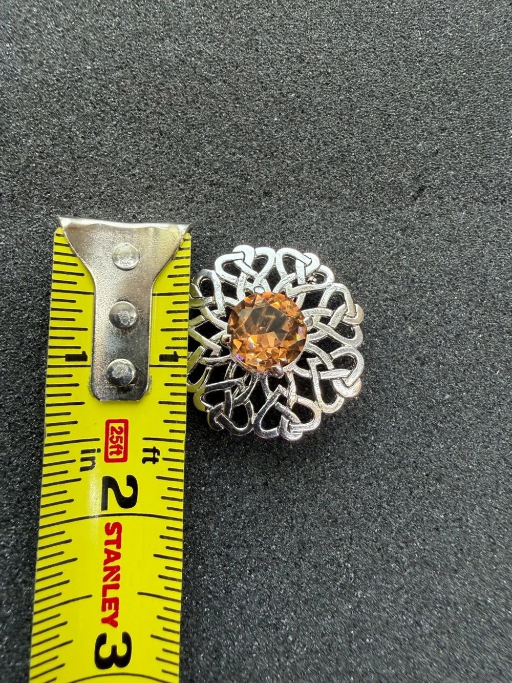 Vintage Scottish Celtic style JAF Brooch